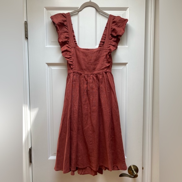 KIVARI Clove Mini Dress in Rust color NWT XS - Picture 9 of 13